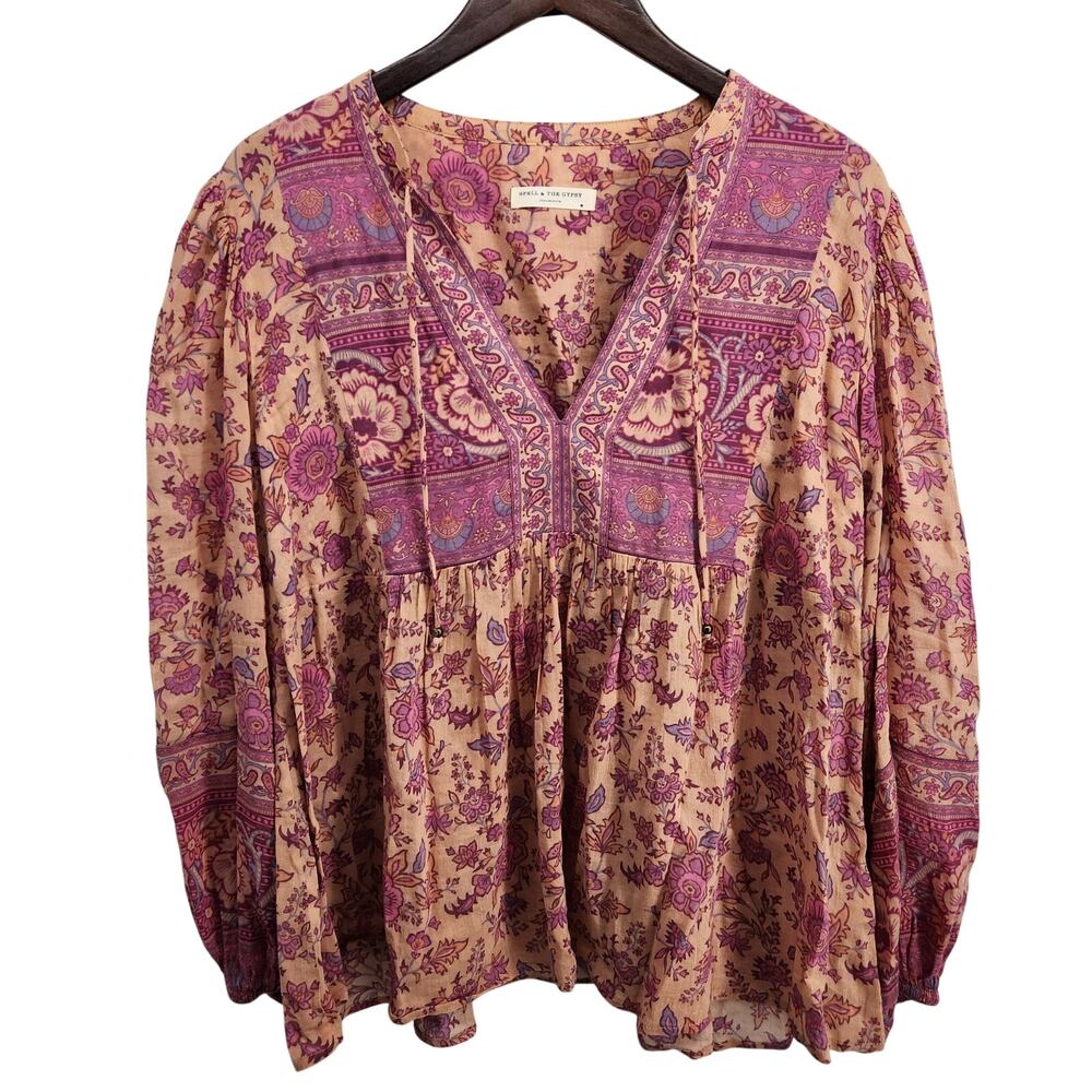 Spell and the Gypsy Folk Song Blossom Blouse Size Medium